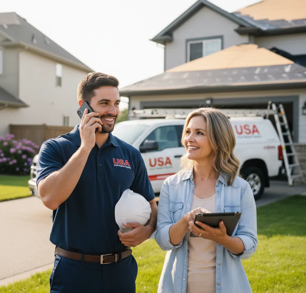 USA Roof Repair Experts customer support in Reform